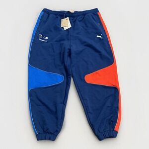 Puma BMW MMS Sweatpants Womens XL Blue Taper Leg Joggers